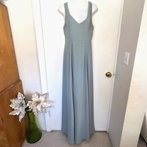 SHOW ME YOUR MUMU JENN SILVER SAGE DUSTY GREEN BRIDESMAID SIZE MEDIUM
